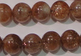 CSS554 15.5 inches 8mm round natural golden sunstone beads