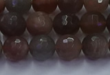 CSS643 15.5 inches 10mm faceted round sunstone gemstone beads