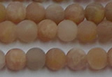 CSS651 15.5 inches 6mm round matte sunstone beads wholesale