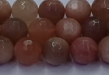 CSS673 15.5 inches 10mm faceted round sunstone gemstone beads