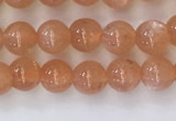 CSS703 15.5 inches 4mm round natural golden sunstone beads