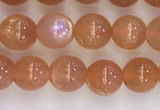 CSS708 15.5 inches 4mm round natural golden sunstone beads