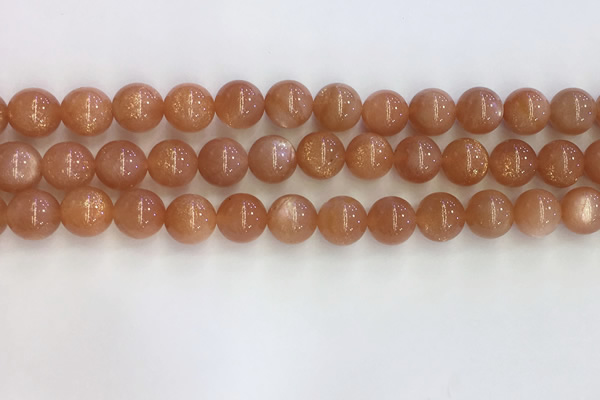 CSS710 15.5 inches 8mm round natural golden sunstone beads