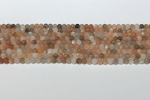 CSS783 15.5 inches 4mm round sunstone gemstone beads wholesale