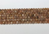 CSS784 15.5 inches 6mm round sunstone gemstone beads wholesale