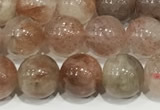 CSS801 15 inches 8mm round rainbow sunstone beads