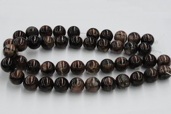 CST05 15.5 inches 18mm round staurolite gemstone beads wholesale