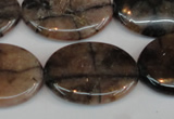 CST27 15.5 inches 22*30mm oval staurolite gemstone beads wholesale