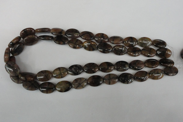 CST48 15.5 inches 13*18mm oval staurolite gemstone beads wholesale