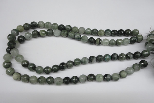 CSW11 15.5 inches 6mm faceted round seaweed quartz beads wholesale