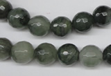 CSW14 15.5 inches 10mm faceted round seaweed quartz beads wholesale