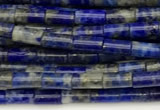 CTB1007 15 inches 2*4mm tube lapis lazuli beads