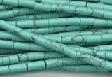 CTB1013 15 inches 2*4mm tube imitation turquoise beads