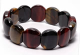 CTB25 7 inches 16*18mm tiger eye stretch bracelet wholesale