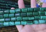 CTB260 15.5 inches 10*15mm tube natural malachite gemstone beads