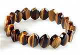 CTB28 7.5 inches 5*10*15mm oval tiger eye stretch bracelet