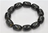 CTB30 8*25mm egg shape blue tiger eye stretch bracelet wholesale