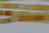 CTB301 15.5 inches 4*6mm tube yellow jade beads wholesale