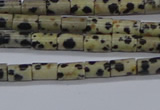 CTB305 15.5 inches 4*6mm tube dalmatian jasper beads wholesale