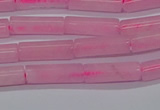 CTB311 15.5 inches 4*13mm tube rose quartz beads wholesale