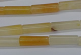 CTB321 15.5 inches 4*13mm tube yellow jade beads wholesale