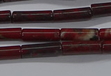 CTB333 15.5 inches 4*13mm tube brecciated jasper beads wholesale