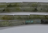 CTB353 15.5 inches 4*13mm tube labradorite beads wholesale