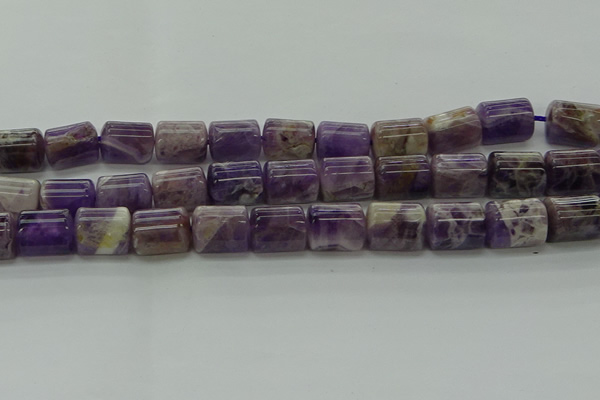 CTB502 15.5 inches 10*13mm triangle dogtooth amethyst beads wholesale