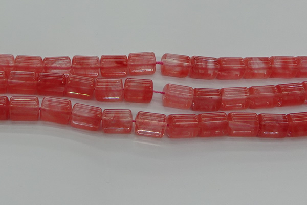 CTB508 15.5 inches 10*13mm triangle cherry quartz beads wholesale