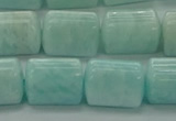 CTB546 15.5 inches 10*13mm triangle amazonite beads wholesale