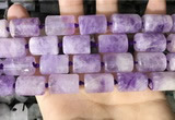 CTB652 15.5 inches 12*16mm faceted tube lavender amethyst beads