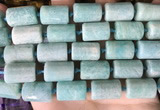 CTB655 15.5 inches 12*16mm faceted tube amazonite beads