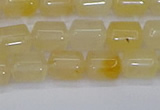 CTB701 15.5 inches 6*8mm tube yellow jade beads wholesale