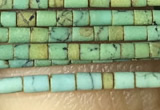 CTB802 15.5 inches 1mm tube turquoise beads wholesale