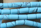 CTB805 15.5 inches 2*4mm tube turquoise beads wholesale