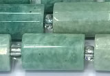 CTB909 15 inches 10*16mm faceted tube amazonite beads