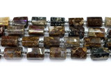 CTB953 15 inches 13*25mm - 14*19mm faceted tube pietersite beads