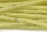 CTB962 15 inches 2*4mm tube olive jade beads