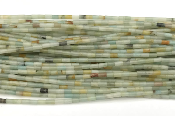 CTB963 15 inches 2*4mm tube amazonite beads