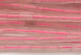 CTB969 15 inches 2*4mm tube rose quartz beads