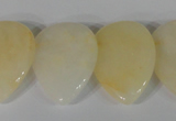 CTD03 Top drilled 22*30mm flat teardrop yellow aventurine beads