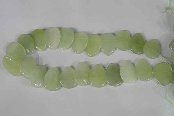 CTD05 Top drilled 22*30mm flat teardrop New jade beads