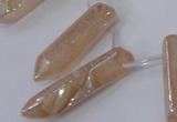 CTD1149 Top drilled 8*20mm - 10*30mm sticks plated quartz beads