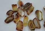 CTD1500 Top drilled 10*20mm - 15*30mm freeform agate slab beads