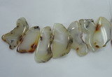 CTD1516 Top drilled 30*50mm - 45*65mm freeform agate slab beads