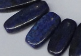 CTD1581 Top drilled 10*20mm - 12*35mm freeform lapis lzuli beads