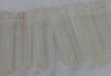 CTD1620 Top drilled 5*25mm - 6*45mm sticks white crystal beads