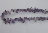 CTD1641 Top drilled 10*14mm - 10*18mm faceted nuggets amethyst beads