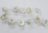 CTD1680 Top drilled 15*25mm - 30*35mm nuggets druzy agate beads