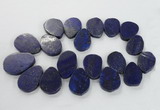 CTD1922 Top drilled 25*35mm - 40*50mm freeform lapis lazuli beads